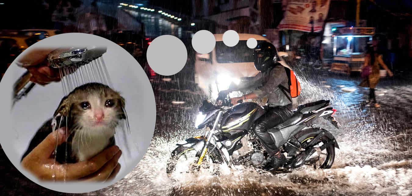 Lluvia en Moto